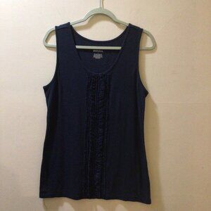 Merona rufferel down middle sleeveless top